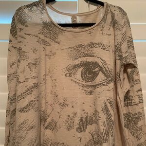 Magnolia Pearl Long Sleeve Tee with Eyeball Imprint